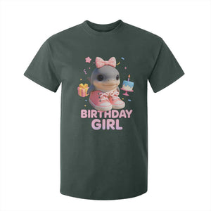 Birthday Girl T Shirt For Kid Italian Brainrot Meme Party Funny Las Tralaleritas TS10 Dark Forest Green Print Your Wear
