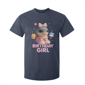 Birthday Girl T Shirt For Kid Italian Brainrot Meme Party Funny Las Tralaleritas TS10 Navy Print Your Wear