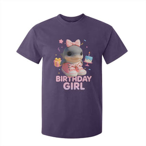 Birthday Girl T Shirt For Kid Italian Brainrot Meme Party Funny Las Tralaleritas TS10 Purple Print Your Wear