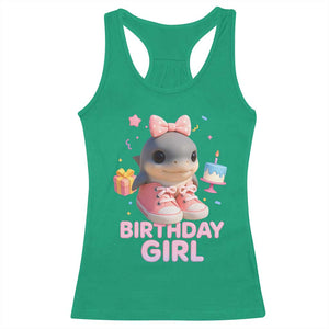 Birthday Girl Racerback Tank Top Italian Brainrot Meme Party Funny Las Tralaleritas TS10 Irish Green Print Your Wear