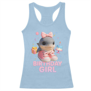 Birthday Girl Racerback Tank Top Italian Brainrot Meme Party Funny Las Tralaleritas TS10 Light Blue Print Your Wear