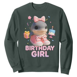 Birthday Girl Sweatshirt Italian Brainrot Meme Party Funny Las Tralaleritas TS10 Dark Forest Green Print Your Wear