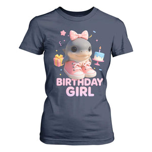 Birthday Girl T Shirt For Women Italian Brainrot Meme Party Funny Las Tralaleritas TS10 Navy Print Your Wear
