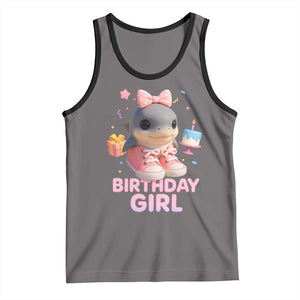 Birthday Girl Tank Top Italian Brainrot Meme Party Funny Las Tralaleritas TS10 Deep Heather Black Print Your Wear