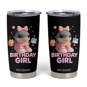 Birthday Girl Tumbler Cup Italian Brainrot Meme Party Funny Las Tralaleritas TS10 Black Print Your Wear