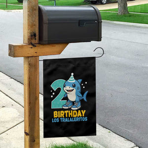 2 Years Old Birthday Brainrot Garden Flag Funny Tralalero Tralala Los Tralaleritos Meme Shark TS10 Print Your Wear