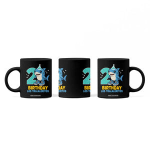 2 Years Old Birthday Brainrot Coffee Mug Funny Tralalero Tralala Los Tralaleritos Meme Shark TS10 Print Your Wear