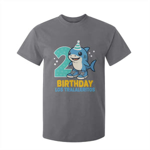 2 Years Old Birthday Brainrot T Shirt For Kid Funny Tralalero Tralala Los Tralaleritos Meme Shark TS10 Charcoal Print Your Wear