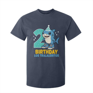 2 Years Old Birthday Brainrot T Shirt For Kid Funny Tralalero Tralala Los Tralaleritos Meme Shark TS10 Navy Print Your Wear