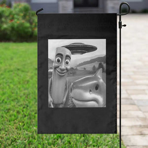 Funny Italian Brainrot Meme Garden Flag Funny Tung Tung Tung Sahur Tralalero Tralala Selfie TS10 Print Your Wear