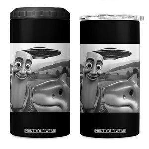 Funny Italian Brainrot Meme 4 in 1 Can Cooler Tumbler Funny Tung Tung Tung Sahur Tralalero Tralala Selfie TS10 One Size: 16 oz Black Print Your Wear