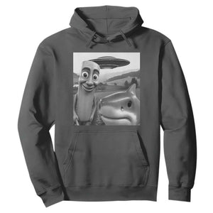 Funny Italian Brainrot Meme Hoodie Funny Tung Tung Tung Sahur Tralalero Tralala Selfie TS10 Dark Heather Print Your Wear