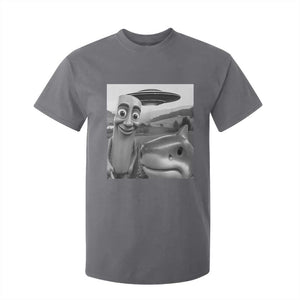 Funny Italian Brainrot Meme T Shirt For Kid Funny Tung Tung Tung Sahur Tralalero Tralala Selfie TS10 Charcoal Print Your Wear