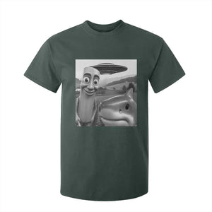 Funny Italian Brainrot Meme T Shirt For Kid Funny Tung Tung Tung Sahur Tralalero Tralala Selfie TS10 Dark Forest Green Print Your Wear