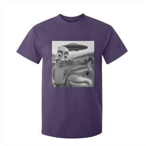 Funny Italian Brainrot Meme T Shirt For Kid Funny Tung Tung Tung Sahur Tralalero Tralala Selfie TS10 Purple Print Your Wear