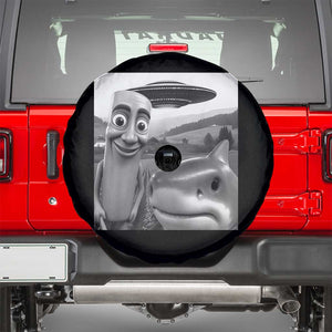 Funny Italian Brainrot Meme Spare Tire Cover Funny Tung Tung Tung Sahur Tralalero Tralala Selfie TS10 Black Print Your Wear