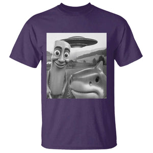 Funny Italian Brainrot Meme T Shirt Funny Tung Tung Tung Sahur Tralalero Tralala Selfie TS10 Purple Print Your Wear