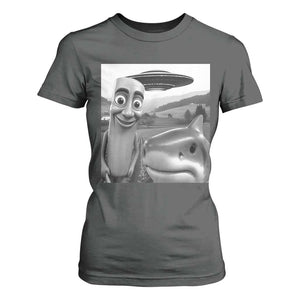 Funny Italian Brainrot Meme T Shirt For Women Funny Tung Tung Tung Sahur Tralalero Tralala Selfie TS10 Dark Heather Print Your Wear