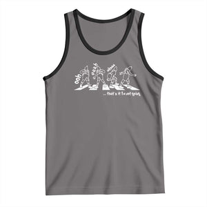Funny Christmas Grin Tank Top Thats It Im Not Going TS10 Deep Heather Black Print Your Wear