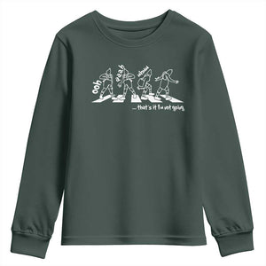 Funny Christmas Grin Youth Sweatshirt Thats It Im Not Going TS10 Dark Forest Green Print Your Wear