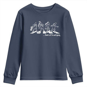 Funny Christmas Grin Youth Sweatshirt Thats It Im Not Going TS10 Navy Print Your Wear