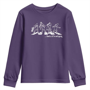 Funny Christmas Grin Youth Sweatshirt Thats It Im Not Going TS10 Purple Print Your Wear