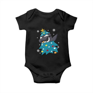 Christmas Penguin Baby Onesie Funny Animals Xmas Tree Lights Boys Kids TS10 Black Print Your Wear