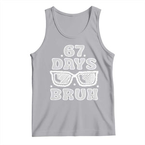 Bruh 67 Days of School Tank Top Funny Six Seven 6 7 Teen Gen Z Alpha Meme Teacher TS10 Athletic Heather Print Your Wear