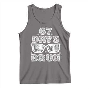 Bruh 67 Days of School Tank Top Funny Six Seven 6 7 Teen Gen Z Alpha Meme Teacher TS10 Deep Heather Print Your Wear