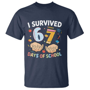 I Survived 67 Days of School Funny Six Seven Meme T Shirt TS10 Navy Print Your Wear