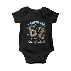I Survived 67 Days of School Funny Six Seven Italian Brainrot Baby Onesie TS10 Black Print Your Wear