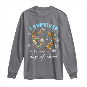 I Survived 67 Days of School Funny Six Seven Italian Brainrot Long Sleeve Shirt TS10 Charcoal Print Your Wear