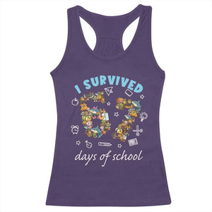 I Survived 67 Days of School Funny Six Seven Italian Brainrot Racerback Tank Top TS10 Purple Print Your Wear