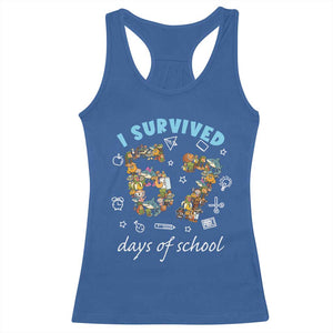 I Survived 67 Days of School Funny Six Seven Italian Brainrot Racerback Tank Top TS10 Royal Blue Print Your Wear