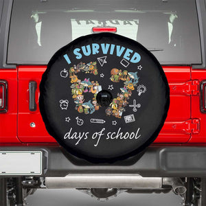 I Survived 67 Days of School Funny Six Seven Italian Brainrot Spare Tire Cover TS10 Black Print Your Wear