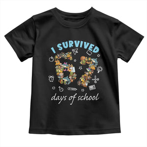 I Survived 67 Days of School Funny Six Seven Italian Brainrot Toddler T Shirt TS10 Black Print Your Wear