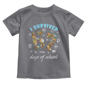 I Survived 67 Days of School Funny Six Seven Italian Brainrot Toddler T Shirt TS10 Charcoal Print Your Wear
