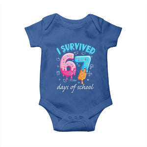 I Survived 67 Days of School Funny Six Seven Meme Baby Onesie Baseball Ice Cream Dripping TS10 Royal Blue Print Your Wear