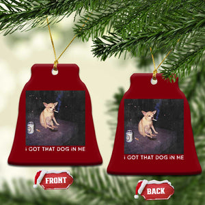 I Got That Dog In Me Ceramic Ornament Retro Funny Chihuahua Smoking Beer TS10 Print Your Wear