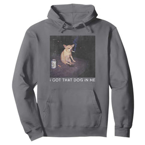 I Got That Dog In Me Hoodie Retro Funny Chihuahua Smoking Beer TS10 Charcoal Print Your Wear