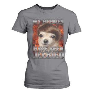 Chihuahua Funny Meme T Shirt For Women My Heebies Have Been Jeebied Bootleg TS10 Charcoal Print Your Wear