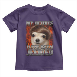 Chihuahua Funny Meme Toddler T Shirt My Heebies Have Been Jeebied Bootleg TS10 Purple Print Your Wear