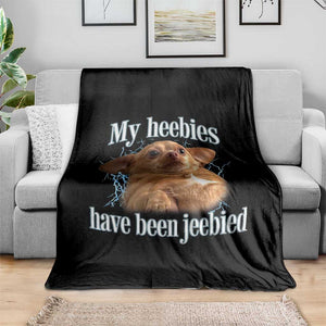 Funny Chihuahua Meme Throw Blanket My Heebies Have Been Jeebied Bootleg TS10 Print Your Wear