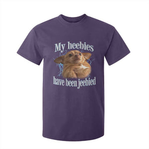 Funny Chihuahua Meme T Shirt For Kid My Heebies Have Been Jeebied Bootleg TS10 Purple Print Your Wear