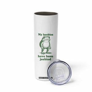 Funny Frog Skinny Tumbler My Heebies Have Been Jeebied Weirdcore Meme TS10 Print Your Wear