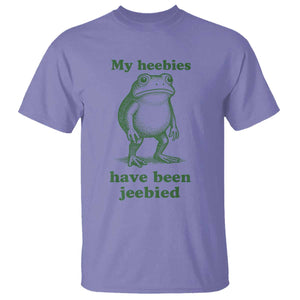 Funny Frog T Shirt My Heebies Have Been Jeebied Weirdcore Meme TS10 Violet Print Your Wear