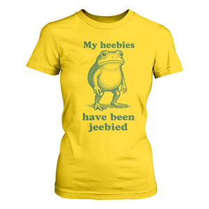 Funny Frog T Shirt For Women My Heebies Have Been Jeebied Weirdcore Meme TS10 Daisy Print Your Wear