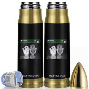 There is Motion at Your Front Door Bullet Tumbler Funny Golden Retriever Dog And Lion Motion Meme TS10 Black Print Your Wear