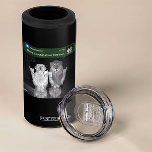 There is Motion at Your Front Door 4 in 1 Can Cooler Tumbler Funny Golden Retriever Dog And Lion Motion Meme TS10 Print Your Wear