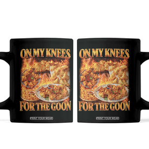 Funny Crab Rangoon Meme Coffee Mug Vintage 90s Style On My Knees Bootleg Graphic TS10 Black Print Your Wear